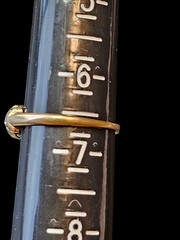 1920s Art Deco Floral Diamond Ring 14K-18K Two-Tone Gold Size 6.5