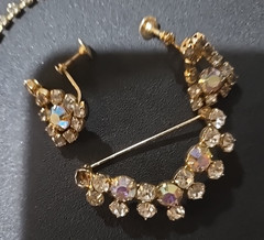 “Jewels of Elegance” by Sebestian, vintage rhinestone jewelry set with box