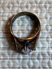14k GE gold ring vintage( Gold Electroplated ) Unknown Stone Beauty