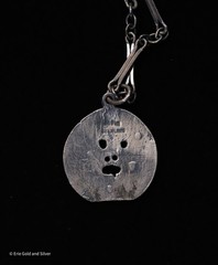 Ed Levin Sterling Silver Abstract Bocca Della Verita 22″ Necklace – RARE