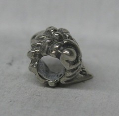 VINTAGE CONCH SHELL STERLING SILVER MICHAEL ANTHONY CHARM PENDANT SIGNED SLIDE