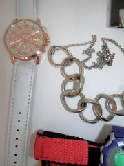 Costume Jewelry Lot – Necklaces Bracelets Watches Earrings – Fashion Beads