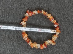 Natural Carnelian Chip Beads Bracelet – Stretchable Gemstone Healing Jewelry