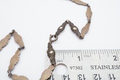 Vintage Sterling Silver 925 Marcasite Necklace Germany 20″