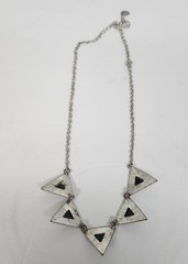 Vintage Silver/Black Choker Necklace Reversible