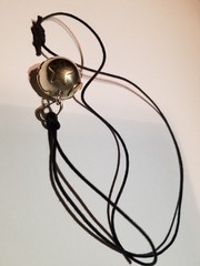 Rare Harmony Fairy Bell Necklace Vintage Silver Moon Stars Galaxy Charm Folk Art