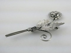 Vintage Byle Gro Sterling Silver Flowers Bouquet Brooch Pin 9.2g 3.5 Inches