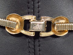 Vintage CORO Pegasus Gold Tone Square Snake Chain 16″ Choker Necklace