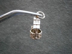 Wishing Well Pail on Wall Vintage Sterling Silver Bracelet Charm Pendant 1.6g