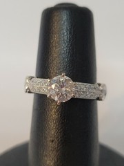 18 KW 93PTS Ctr I1/J 28PTS Side SI2/H Diamonds Ring Size 6.75 (C41)