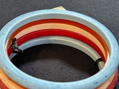 5 ~ Vintage 1950’s-1960’s Dupont Lucite Bangle Bracelet Lot – Mid-Century Modern