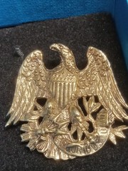 Vintage 1968 Sarah Coventry American Eagle Brooch Gold Tone