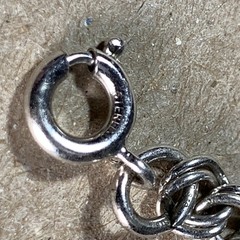 Vtg AC Co Sterling Silver Rhodium Plated Charm Bracelet 7 in. Parallel Link 6.2g