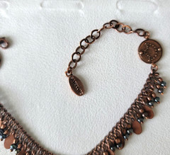 SATELLITE PARIS VINTAGE LEATHER W/ SEMI PRECIOUS STONE & PEARLS BRACELET
