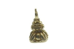 TINY ANTIQUE ENGLISH 15K GOLD BLOODSTONE MONOGRAM SEAL FOB / CHARM C1830
