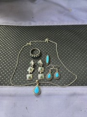 Vintage Sterling Silver Native American Style Jewelry Lot 4 Scrap Or Wear D3