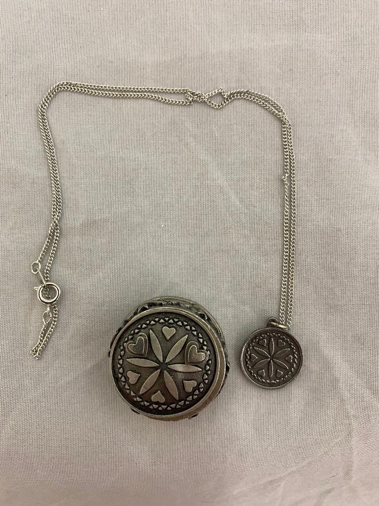 Cathedral Art Pewter Love & Romance Jewelry Necklace Brooch Earrings Box Set