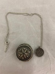 Cathedral Art Pewter Love & Romance Jewelry Necklace Brooch Earrings Box Set