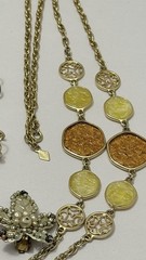 VTG Jewelry Lot MCM Fashion Mixed Brooch Necklace Earrings 1960’s 1970’s 1950’s