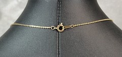 Vintage GoldTone UTC Necklace – Gold Flower Onyx .925 Sterling Silver – 22″