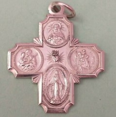 STERLING SILVER 4 MEDAL 5.2 GRAMS, 29mm WIDE