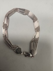 ITALY AGI STERLING SILVER 7″ BRACELET WITH 5 THIN STRANDS