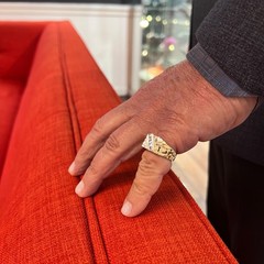 Vintage 1980’s Men’s Diamond Flat Top Nugget Ring 14K Yellow Gold, 9.38 Grams