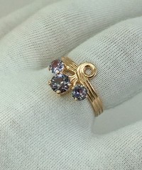 USSR Vintage Original Alexandrite (lab. made) Rose Gold Ring 583 14K 2,59 g.