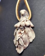Rare Hillbilly Clay Pendant Signed James Robert “Bob” Black Handmade Quality Art