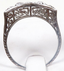 Antique Art Deco Diamond Engagement Ring Platinum Size 7 UK-N1/2 EGL USA 1.05CT