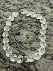 Napier Pat Signed Silver Necklace 16 In Broken As Is As Pictured