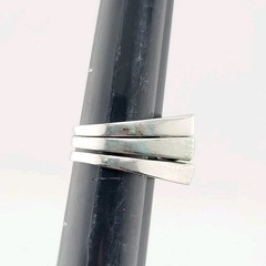 Vtg Ring Set 3pc Sz 6 Multi-color Matching Cubic Zirconia Stackable Jewelry