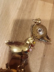 Vintage Hand Signed Lunch At The Ritz Ducks Pierced Ears