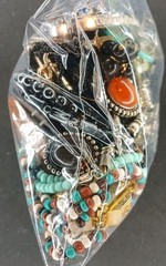 1 + Lb Bag Jewelry Vintage Modern Lot Craft Junk Some Wearable Resell Mix
