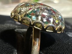 Confetti Resin Ring 1950s-1970s