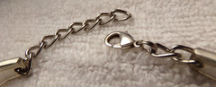 VTG 1940’S SILVER PLATE SPOON ARTIST CUT AUSTRIAN PINK CRYSTAL LINK BRACELET