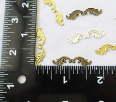 200pcs Wings Stamping 7x30mm Brass Filigree Findings DIY Jewelry Supplies