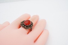 Vintage Sterling Silver 925 Carnelian Ring Size 7.75