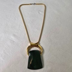 Vintage Lanvin Bijoux Lucite Interchangeable Pendant Necklace in Original Box