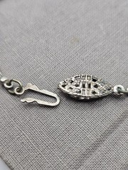 Vintage Black Crystal Art Deco Victorian Revival Bracelet Sadie Green 7 Inches