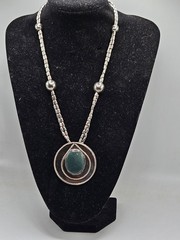 Vintage Southwestern Style Necklace, Unmarked And Untested 21″
