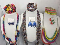 67pc Maximalist Jewelry Bundle Eclectic Mixed Media, Rainbow Beads, Summer Pride
