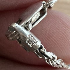 Vintage Taxco Lucho Pendant Necklace 24 Inch Christian Cross 925 Sterling 29.9g