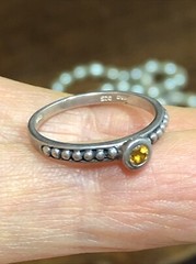 21. T&Co Town and Country Sterling 925 14K Stackable Gemstone Rings 6-6.25s, 5pc