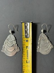 Vintage 925 Sterling Silver MEXICO GUAD. JAL. Dangle Earrings