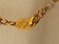 Trifari Goldtone and Faux Pearl Bracelet (1955-1969)