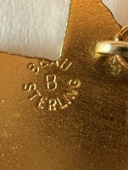 Vintage Beau Craft Sterling Silver Gold Plate “TEXAS STATE” charm holder
