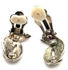 Vintage Sparkling Fancy Clip-On Earrings Gold/Silver Tone 1960s-1980s
