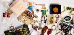 Vintage Estate Mixed Lot Costume Jewelry Signed Unsigned 93 PCS