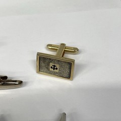 Vintage Mens Cufflinks Lot Tie Clip Money Clip Swank Kinney Art Deco Mid Century